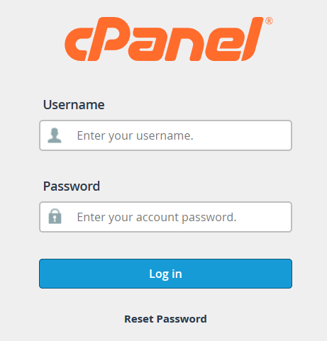 Login cPanel